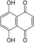 Strukturformel von Naphthazarin