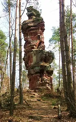 Napoleonsfels an der Ostflanke des Rechelstein