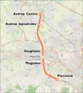 Aktueller Verlauf Linea Arcobaleno
