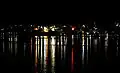 Narooma bei Nacht. Blick über das Wagonga Inlet.