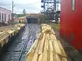 Schmalspurbahn der Eisenbahnschwellenfabrik