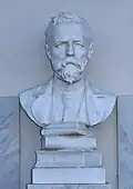 Marmorbüste von Cesare Mola, 1913, Friedhof Stabio