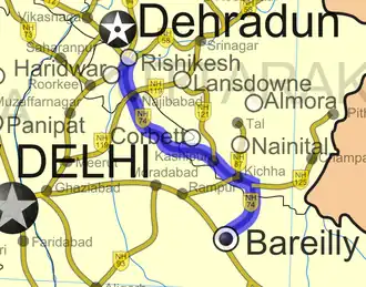Verlauf der NH74