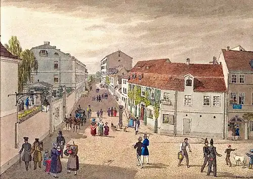 Das Naundörfchen um 1840