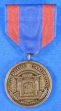 Philippine Campaign Medal, Auszeichnung für die Teilnahme am Philippinisch-Amerikanischen Krieg 1899–1902