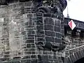 Stadtwappen an einem Pfeiler der Augustusbrücke