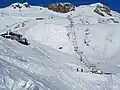 Seilbahnstation Höfatsblick und Sesselbahn zum Gipfel