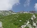 Blick vom Edmund-Probst-Haus auf das Nebelhorn