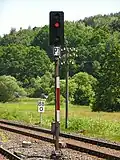 Nebenbahn-Licht­sig­nal (Burg­wald­bahn), Sig­nal­bild Hp 0