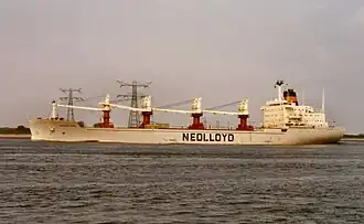 Die Nedlloyd Seoul auf der Nieuwe Waterweg (1985)