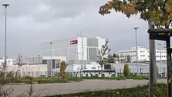 Blick auf das NEFF-Werk in Bretten von der Pforzheimer Straße