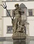 Neptunskulptur des Brunnens auf dem Weimarer Marktplatz, 1774
