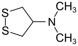 Strukturformel von Nereistoxin