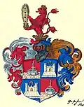 Wappen (1606) derer Neubronn von Eisenburg (von Neubronn-Eisenburg)