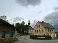 Kreuzung in der Ortsmitte