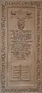Grabplatte des Dekans Johann Wolf († 1669)