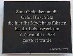 Schleusenbrücke Tafel Hirschfeld