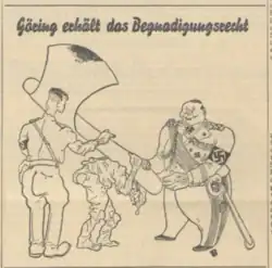 Neuer Vorwärts 1934 – Göring erhält das Begnadigungsrecht