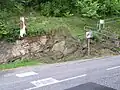 Aufgang zur Burgruine Blankenberg