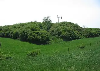 Der Gipfel des Kochersbergs mit dem Denkmal in Form eines Chappe-Turms