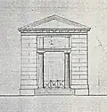 Entwurf zur Nordseite der Neugierde (Schinkel, 1825)