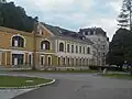 Das ehemalige Café mit dem d’Orange im Hintergrund