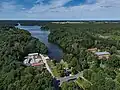 Luftbild der Schleuse