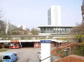 Zugangsbereich des Haltepunktes Neuwiedenthal