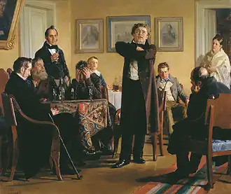 Motschalow unter Bewunderern (russisch Мочалов в кругу почитателей, 1888)