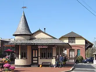 Bahnhof von New Hope, Oktober 2010