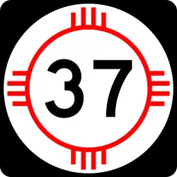 Straßenschild der New Mexico State Route 37