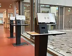 Ausleihe und Rückgabe von Medien am Selbstverbucher Nex.Kiosk Nordic