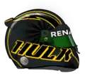 Hülkenbergs Helm im Jahr 2018
