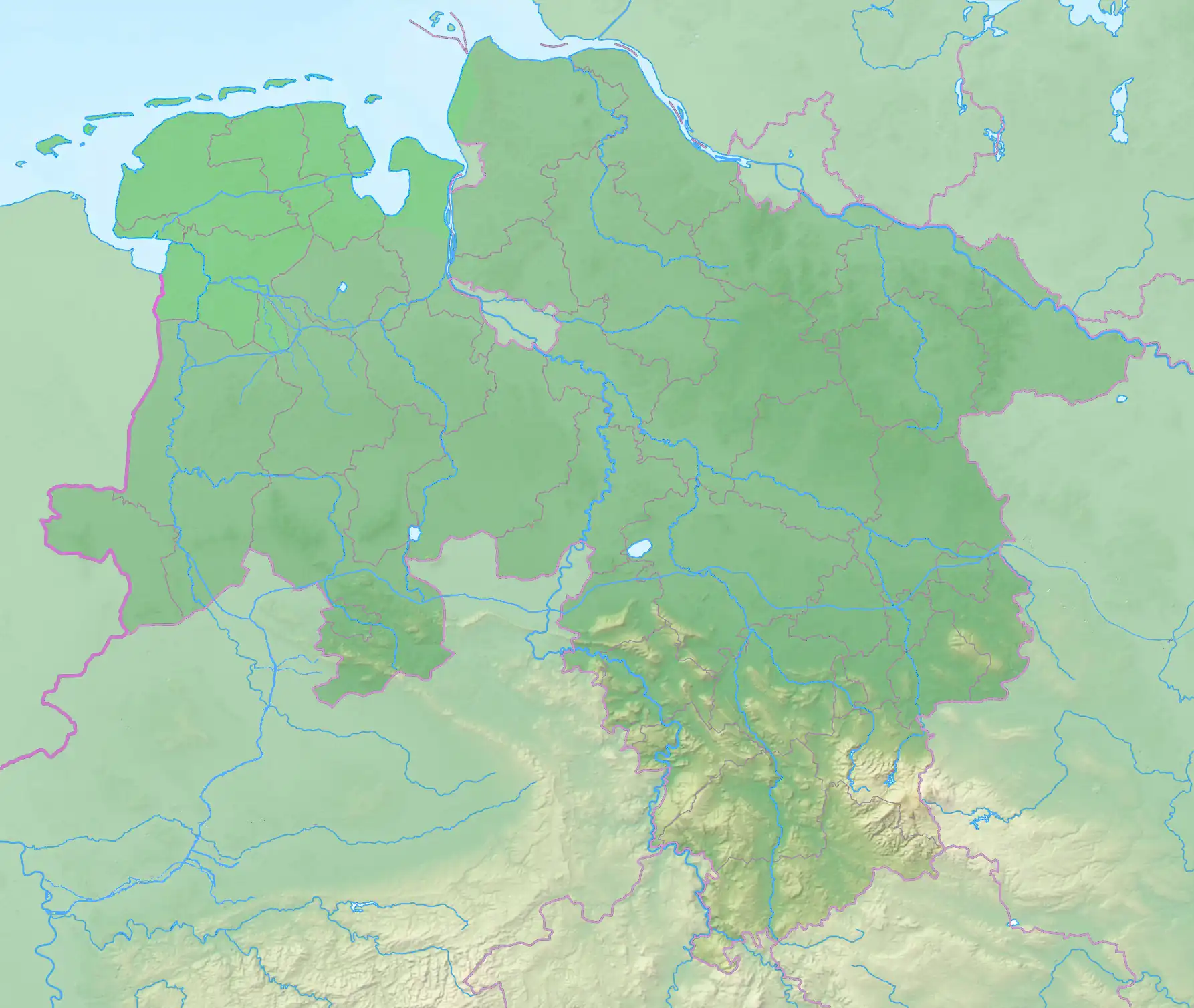 Backsteinbauwerke der Gotik/Verteilung in Niedersachsen (Niedersachsen)