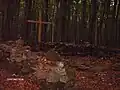 Die Grundmauern der ehemaligen Kirche