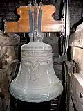 Ansicht der anno 1517 gegossenen Nikolausglocke am 19. Januar 2016