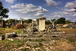 Ruinen der antiken Stadt Nicopolis ad Istrum beim heutigen Nikjup