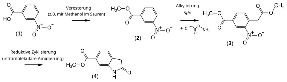 Nintedanib Synthesestufe 1