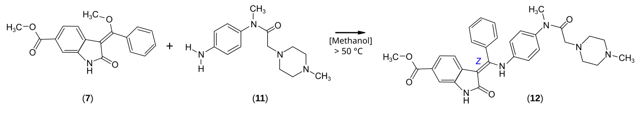 Nintedanib, Synthesestufe 4