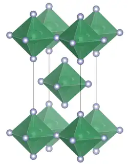 Elementarzelle von Zinn(IV)-fluorid