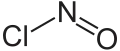 Strukturformel von Nitrosylchlorid