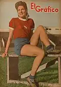 Silber im Weitsprung 1948 durch Noemí Simonetto