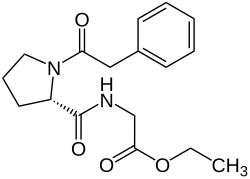 Strukturformel von Omberacetam