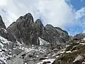 Die Noppenspitze aus dem Sattelkar betrachtet