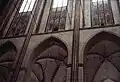 Zugänge vom Triforium unter das nördliche Seiten­schiffdach