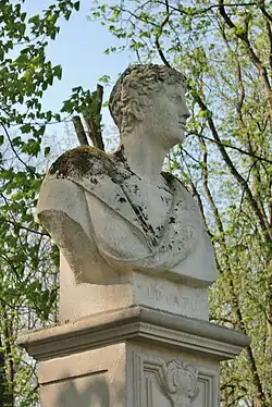 Neuzeitliche Büste von Lucius Porcius Cato im Schlosspark Nordkirchen