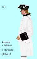 Offizier 1734 bis 1757