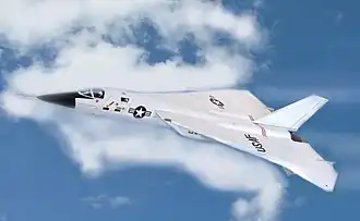 Zeichnung der XF-108 im Flug