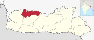 Lagekarte des Distrikts