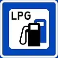 Tankstelle mit Kraftstoff/Autogas